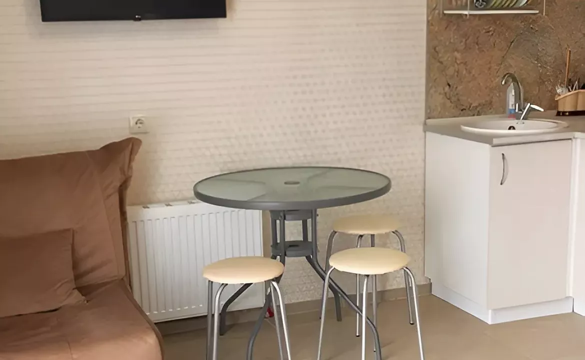 Апартаменты студия на 3-х человек с французским балконом. Гостевой дом "МЕЛИС". Дивноморское