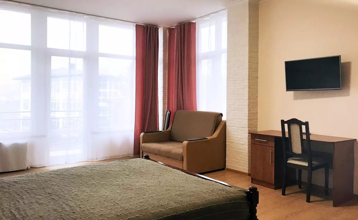 Делюкс с видом на море и горы. Отель Апарт-отель ПАЛЬМА. Гаспра