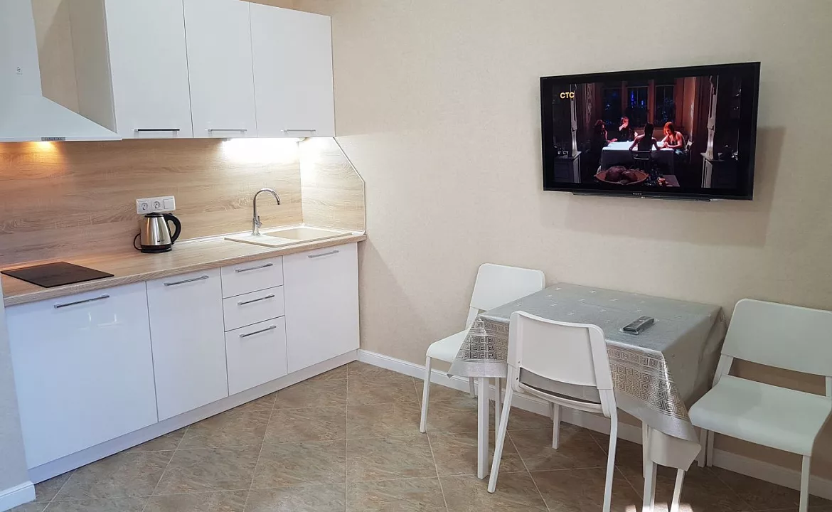 Студия. Квартира в многоквартирном доме Апартаменты "Парус". Сочи