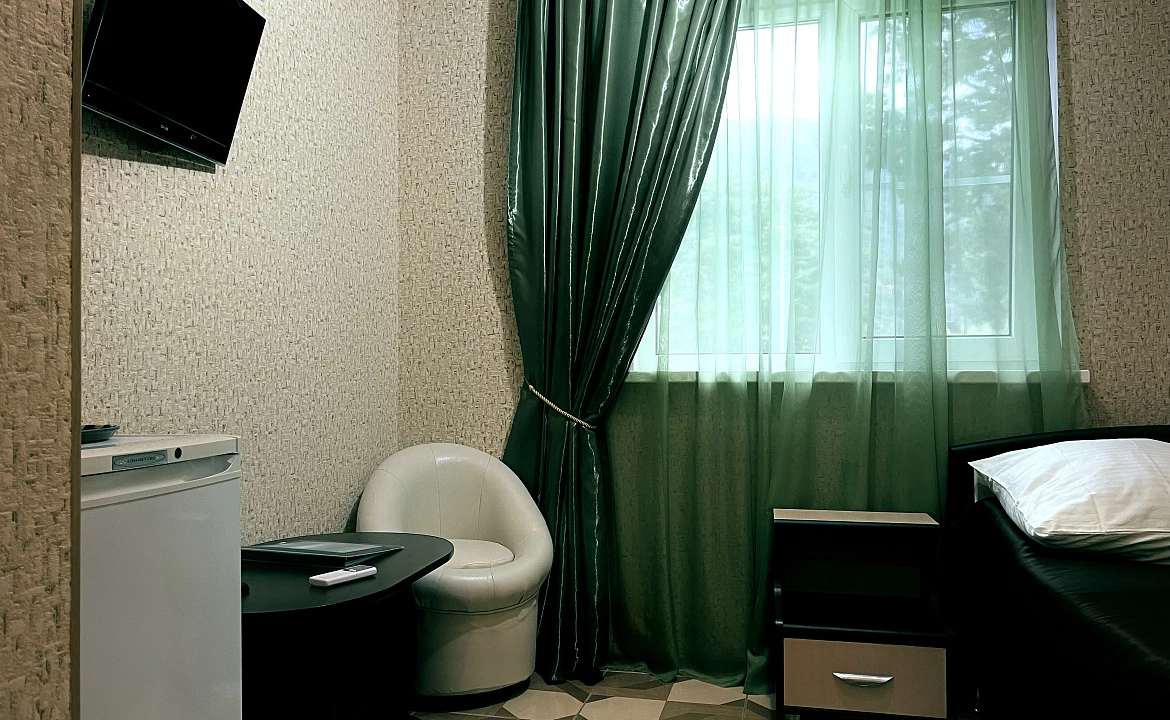 Стандартный одноместный номер. Отель "ПОСЕЙДОН". Гагра