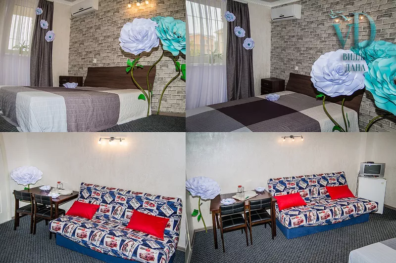 Номера DE LUXE однокомнатные. Вилла "Дана". Керчь