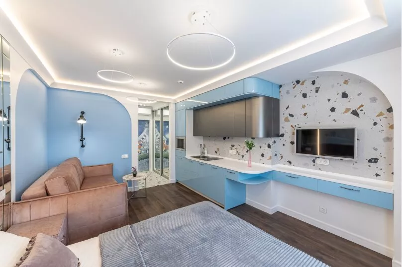 Апартаменты-студия. Квартира в многоквартирном доме Апартаменты ЖК «Красная площадь». Сочи