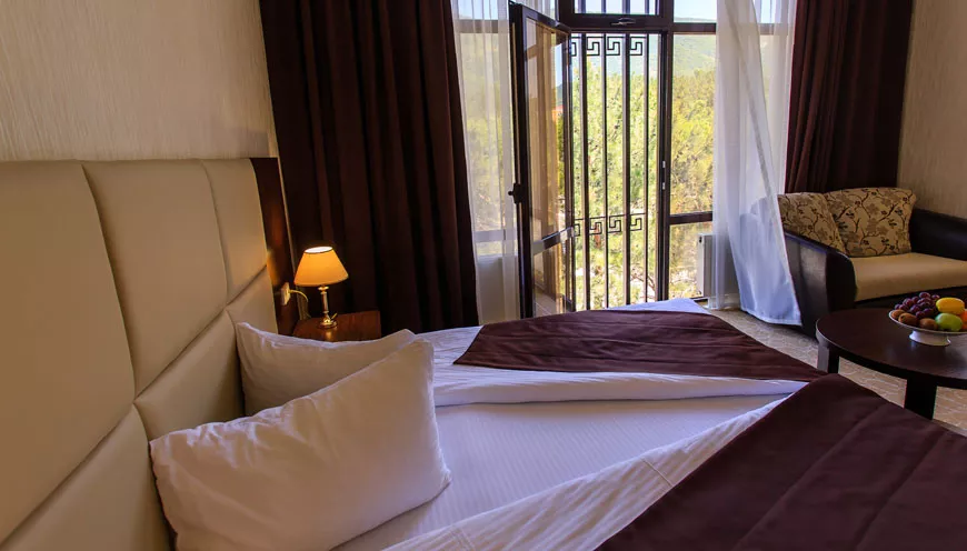 Студия с видом на горы без балкона. Отель "Калифорния". Геленджик