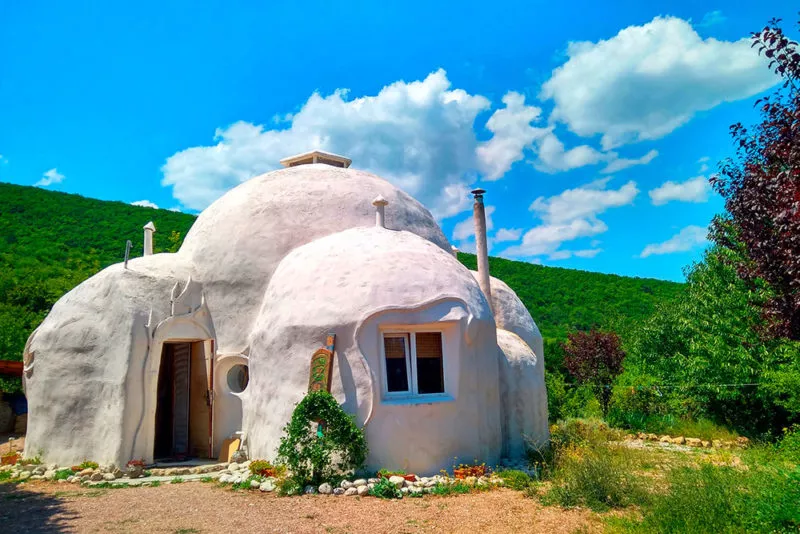 Двухэтажный эко-дом. EcoСamp. Куйбышево