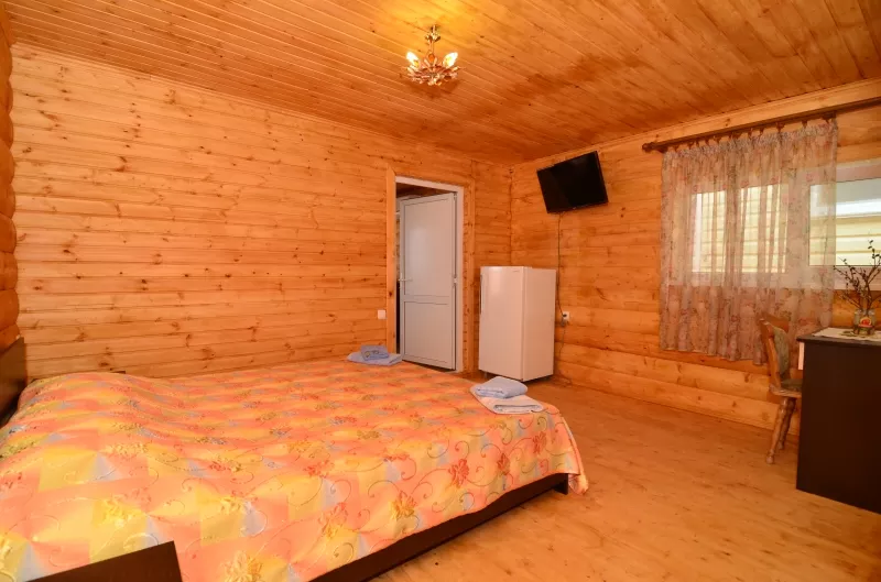 Эко-дом (из натурального дерева) 2-комнатный номер 