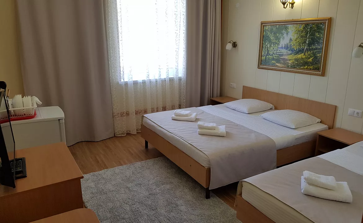 Полулюкс с общим балконом 3хместный. Отель АСТОН. Нижнее Джемете