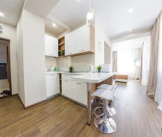 Апартамент-студия с балконом. Апарт-отель MILLENNIALS. 