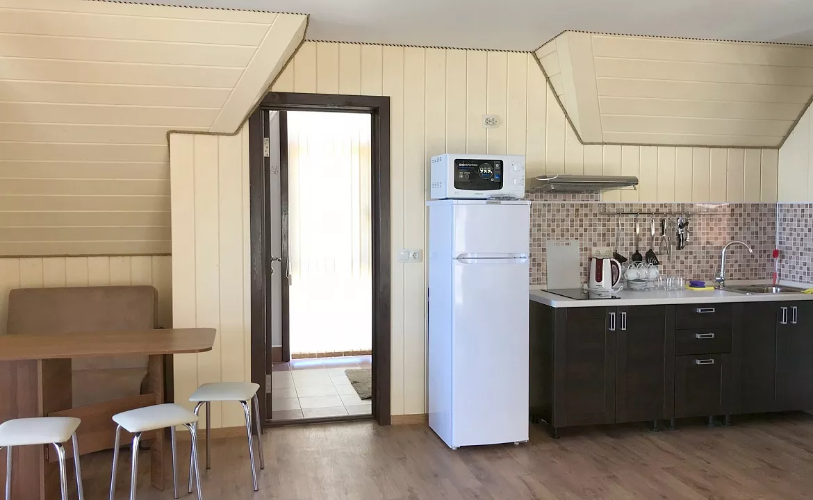 Двухместный номер ЛЮКС с кухней и балконами. Гостевой комплекс "Буэнос Диас". Совет-Квадже