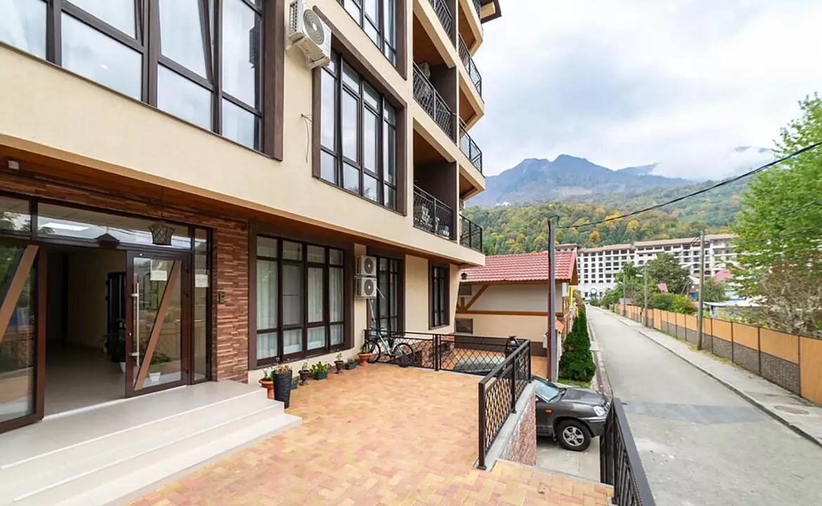 Студия с видом на горы. Апартаменты Deluxe в Эсто-Садок 16. Красная Поляна