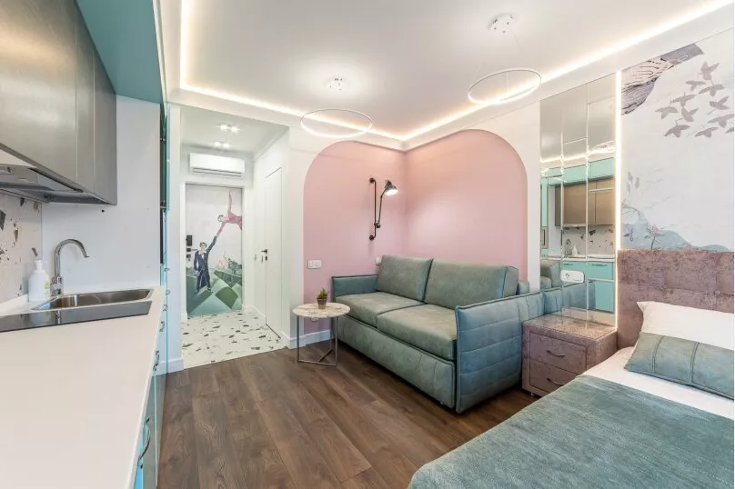 Апартаменты-студия. Квартира в многоквартирном доме Апартаменты ЖК «Красная площадь». Сочи