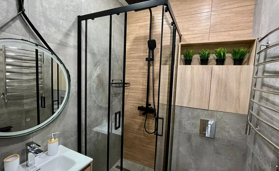 Апартаменты Red Glade. Квартира в многоквартирном доме Двухуровневая студия. Красная Поляна