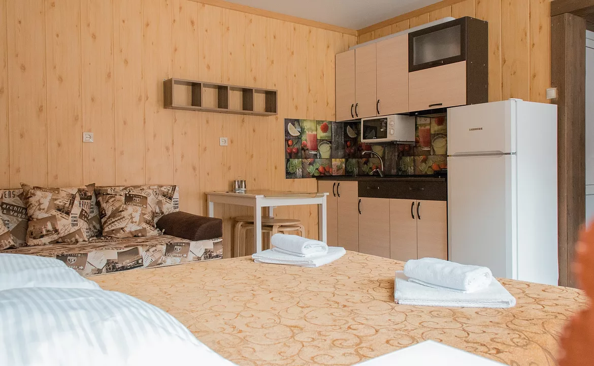 Студия однокомнатная. Гостевой дом "Усадьба" - Красная Поляна. Красная Поляна