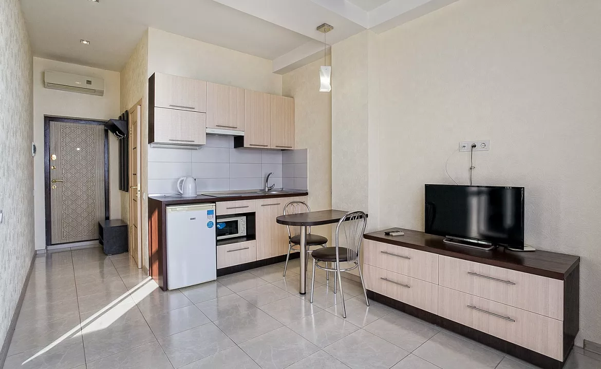 Квартира-студио №35. Квартира в многоквартирном доме Видовые апартаменты в Мисхоре. Кореиз Квартира-студио №35. Квартира в многоквартирном доме Видовые апартаменты в Мисхоре. Кореиз