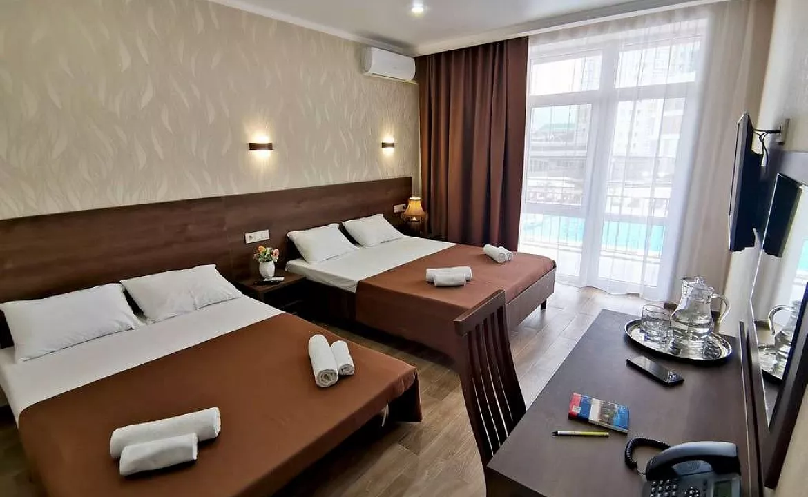 Однокомнатный комфорт с балконом. Отель "Palma Soneta" . Верхнее Джемете Однокомнатный комфорт с балконом. Отель "Palma Soneta" . Верхнее Джемете