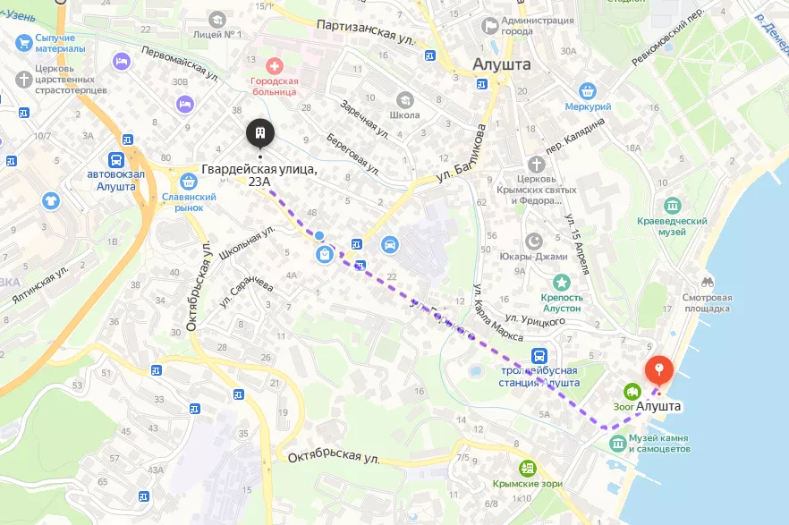 . Отель Апартаменты "Дуэт". Алушта . Отель Апартаменты "Дуэт". Алушта