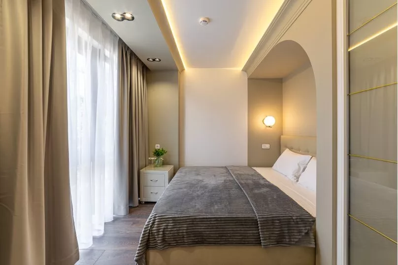 Апартаменты с 2 спальнями. Квартира в многоквартирном доме Апартаменты ЖК «Красная площадь». Сочи