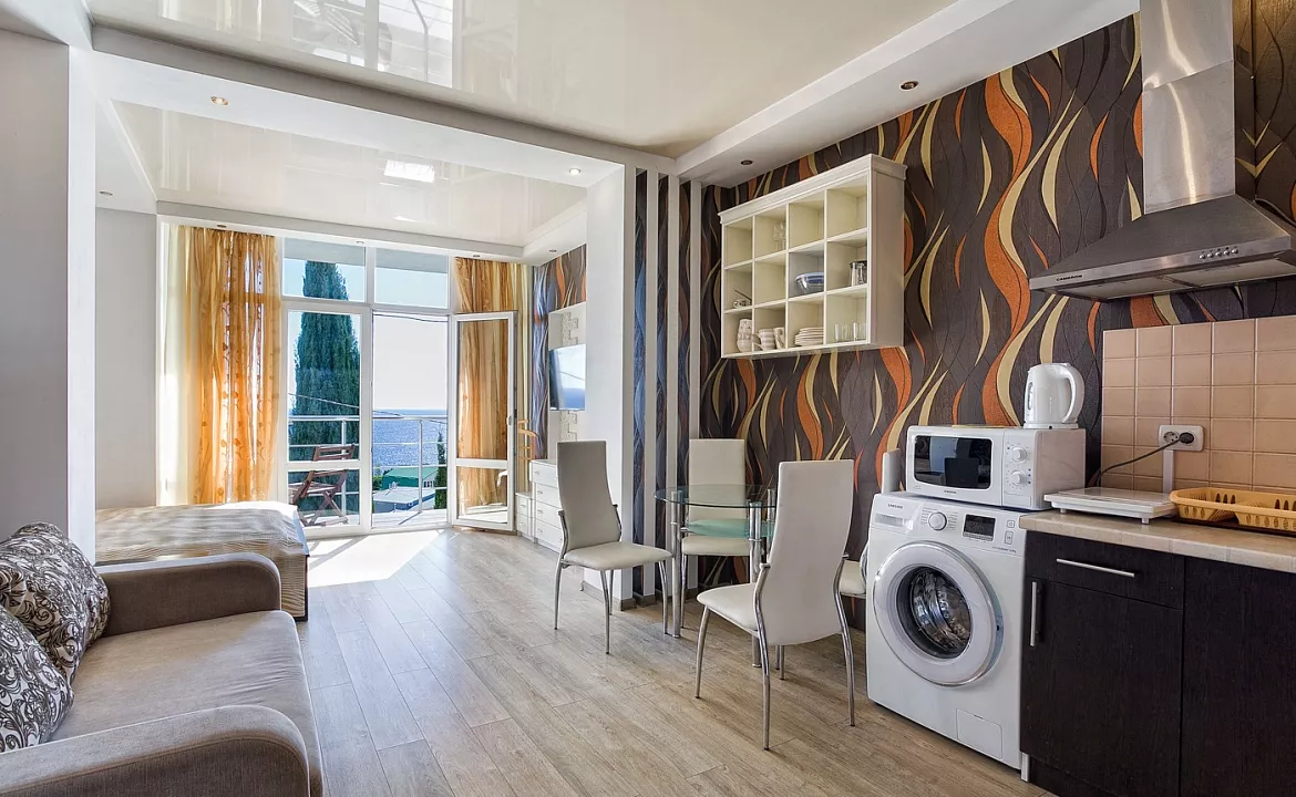 Квартира-студио №4. Квартира в многоквартирном доме Видовые апартаменты в Мисхоре. Кореиз Квартира-студио №4. Квартира в многоквартирном доме Видовые апартаменты в Мисхоре. Кореиз