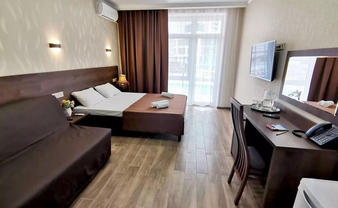 Однокомнатный комфорт с балконом. Отель "Palma Soneta" . Верхнее Джемете Однокомнатный комфорт с балконом. Отель "Palma Soneta" . Верхнее Джемете