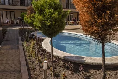 Двуместный номер с удобствами. Park Hotel Agava. Лазаревское  Двуместный номер с удобствами. Park Hotel Agava. Лазаревское