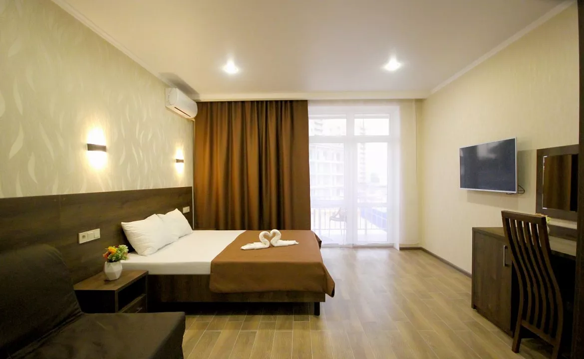 Однокомнатный комфорт с балконом. Отель "Palma Soneta" . Верхнее Джемете Однокомнатный комфорт с балконом. Отель "Palma Soneta" . Верхнее Джемете