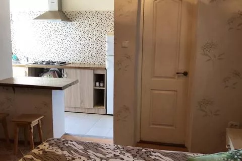 Трёхместный «Мини-студио» с полноценной кухней. Гостевой дом «Secret garden». Коктебель Трёхместный «Мини-студио» с полноценной кухней. Гостевой дом «Secret garden». Коктебель