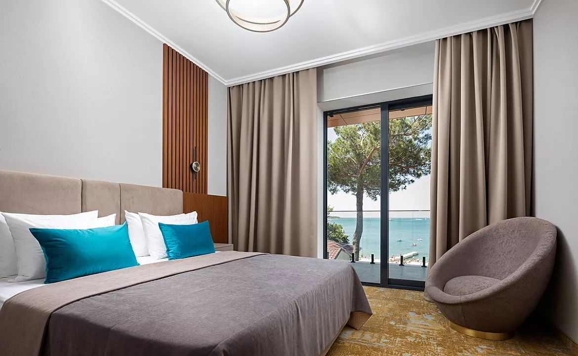 Номер Стандарт 2-местный с видом на море. Отель «Атмосфера»- Геленджик. Геленджик