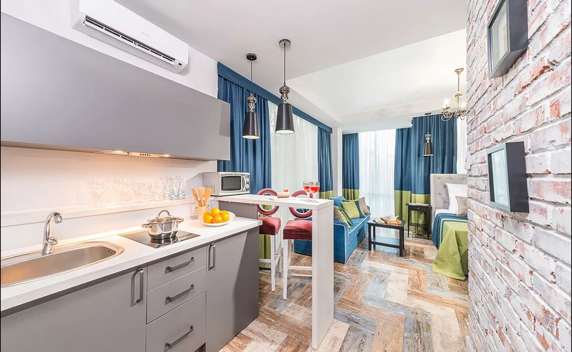 Студия с кухонным уголком. Гостиничный комплекс Альбатрос. Анапа