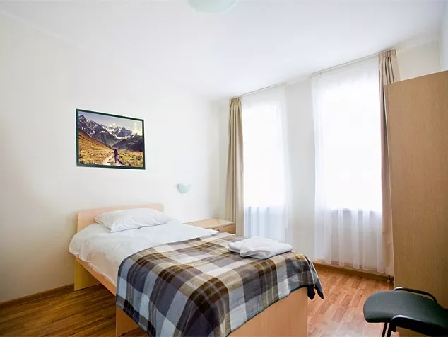 Одноместный эконом. Отель «Приют Панды». Красная Поляна