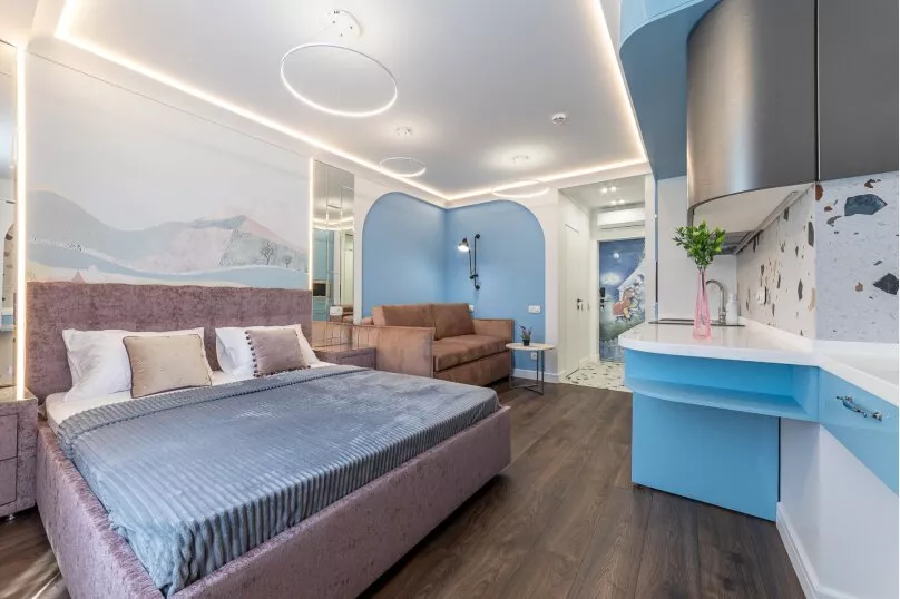 Апартаменты-студия. Квартира в многоквартирном доме Апартаменты ЖК «Красная площадь». Сочи