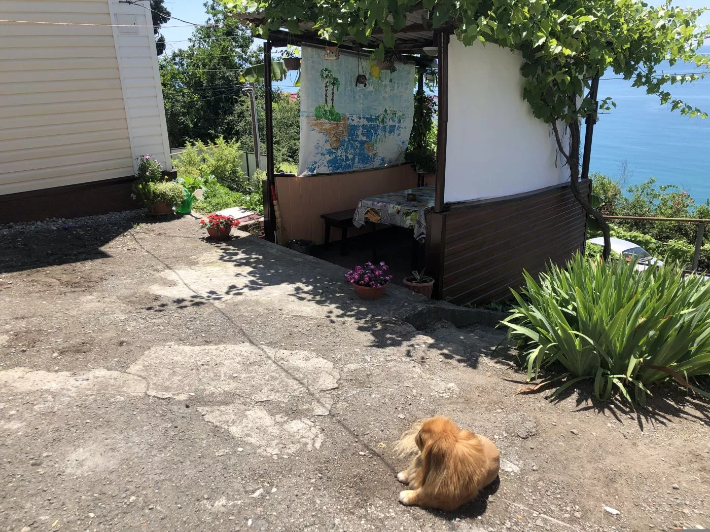 . Квартира со своей личной беседкой и качелями . Лазаревское