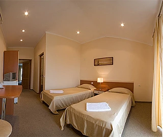 Двухместный с видом на море (раздельные кровати). Гостевой дом "Кедр-Запад". 