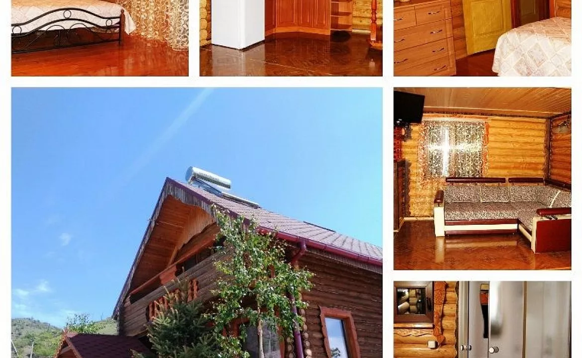 Двухэтажный деревянный коттедж категории 