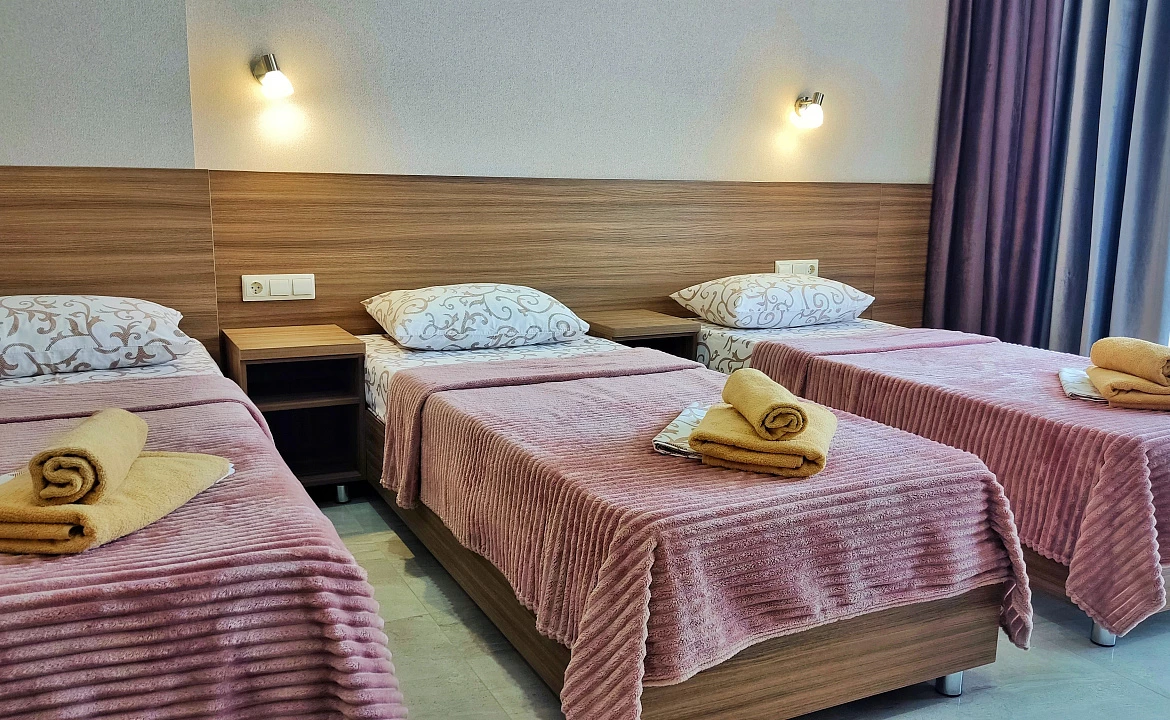 3-местный Комфорт с индивидуальным балконом. Гостевой дом "Одиссей" - Кабардинка. Кабардинка 3-местный Комфорт с индивидуальным балконом. Гостевой дом "Одиссей" - Кабардинка. Кабардинка