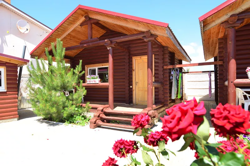 Деревянный коттедж (эко-дом) 2-местный номер. Гостевой дом «В гостях у Тихона». Заозерное