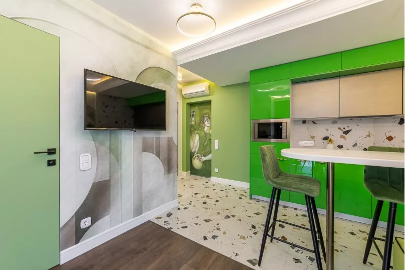 Апартаменты с 1 спальней. Квартира в многоквартирном доме Апартаменты ЖК «Красная площадь». Сочи