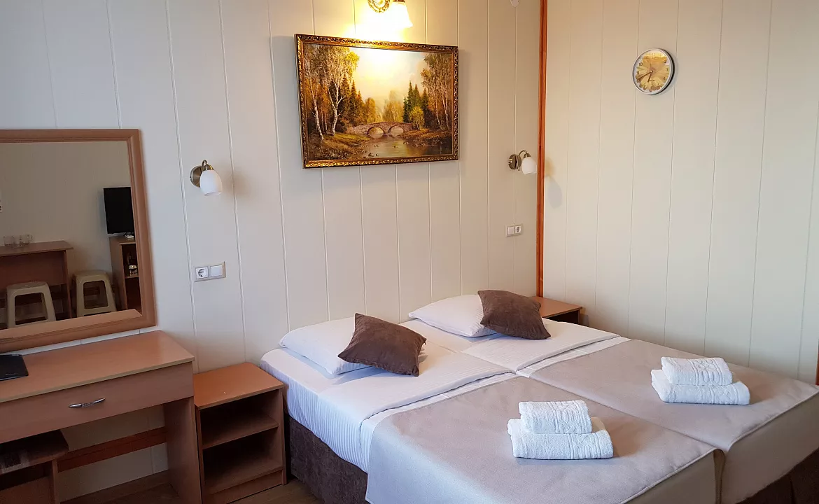 Полулюкс с общим балконом 2хместный. Отель АСТОН. Нижнее Джемете