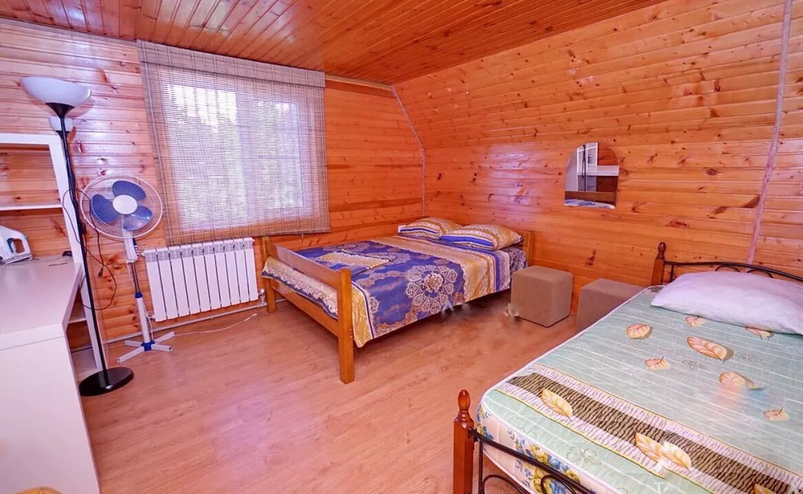 Дом под ключ 120 кв.м.. Коттедж "Брусовый у Моря с бассейном". Макопсе