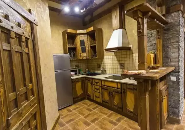 Апартаменты двухкомнатные в стиле «ШАЛЕ». Апартаменты «Вершина». Домбай - апартаменты