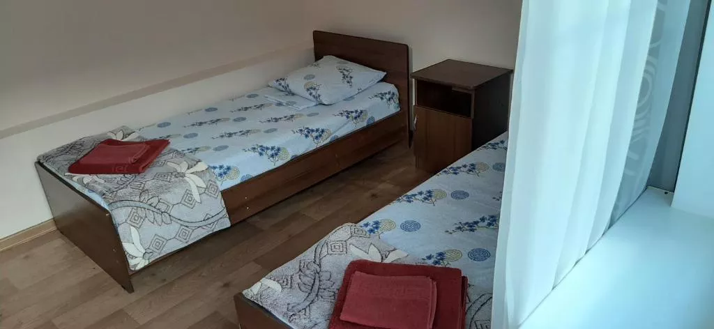 Бюджетный двухместный номер с 2 отдельными кроватями . Гостевой дом "На Изумрудной 45/1" . Лазаревское