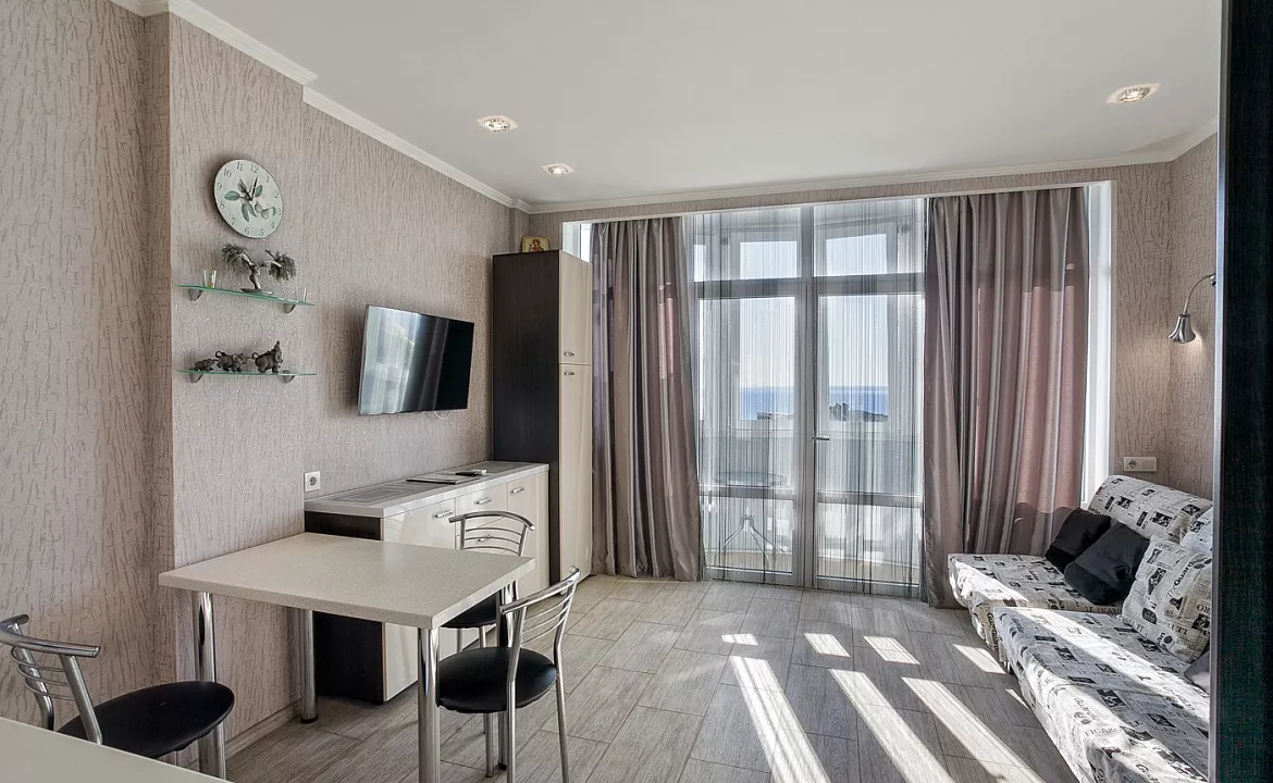 Квартира-студио №11. Квартира в многоквартирном доме Видовые апартаменты в Мисхоре. Кореиз Квартира-студио №11. Квартира в многоквартирном доме Видовые апартаменты в Мисхоре. Кореиз