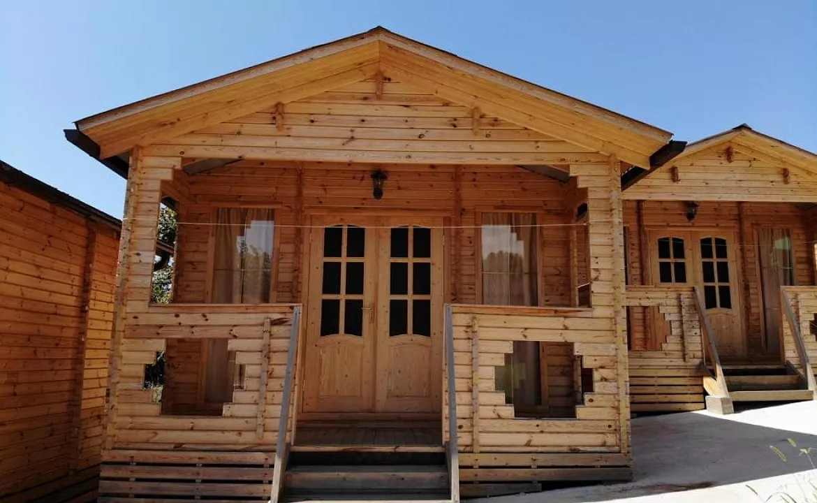 Эко-домики двухкомнатные. Гостевой комплекс "Эдем". Новый Афон