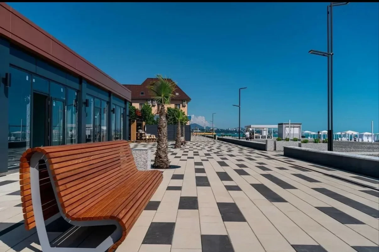 . Квартира в многоквартирном доме Студия с панорамными окнами на первой береговой линии. Дагомыс