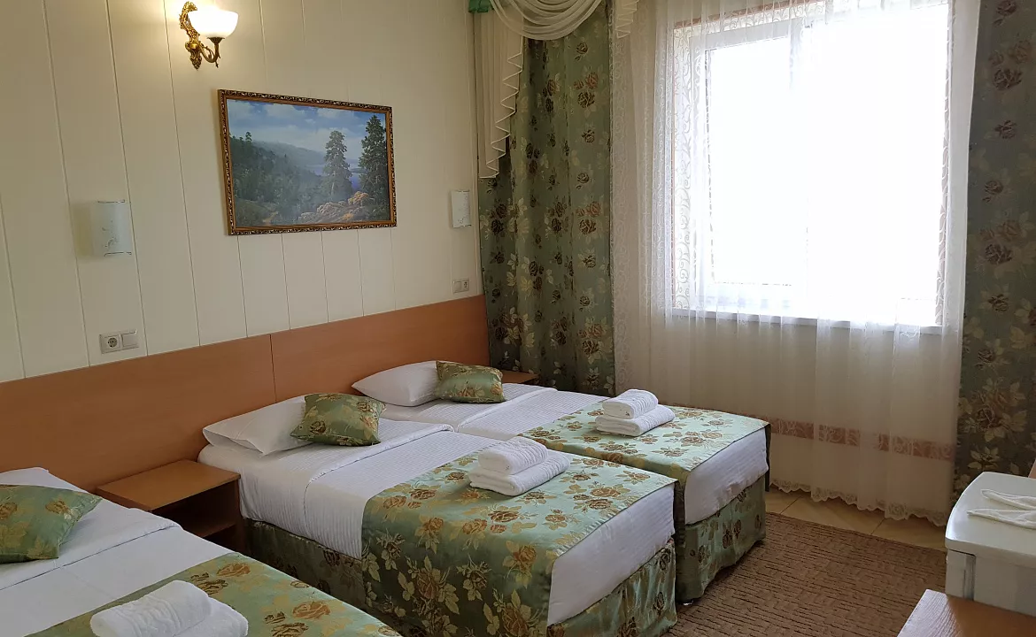 Люкс со смежным балконом 3хместный. Отель АСТОН. Нижнее Джемете