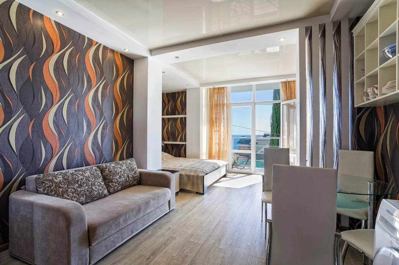 . Квартира в многоквартирном доме Видовые апартаменты в Мисхоре. Кореиз . Квартира в многоквартирном доме Видовые апартаменты в Мисхоре. Кореиз