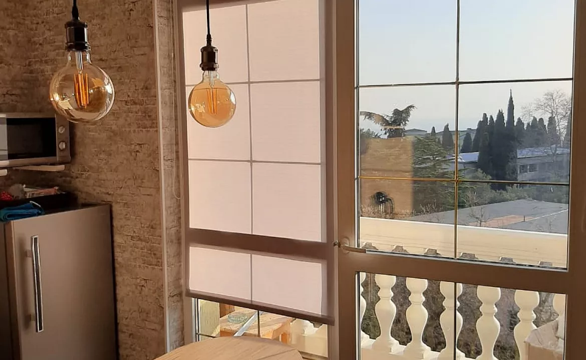 Семейный номер с кухней и видом на море и горы Ай-Петри. Отель Апарт отель "Дуэт". Ялта