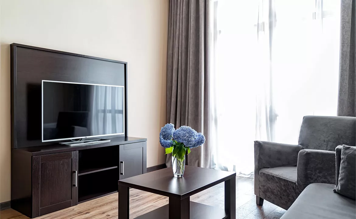 Делюкс апартаменты с 1 спальней. Апарт-отель "Бонус". Красная Поляна Делюкс апартаменты с 1 спальней. Апарт-отель "Бонус". Красная Поляна