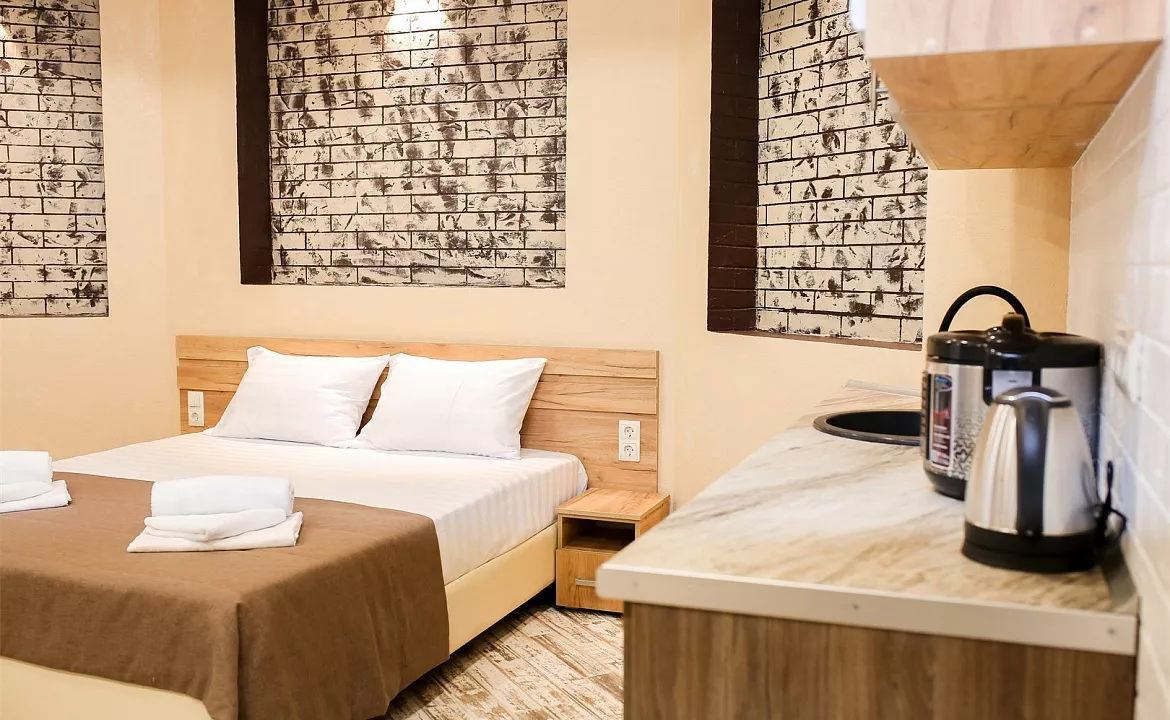 3-х местный номер-студио (с кухней). Апарт-отель «Близнецы». Адлер