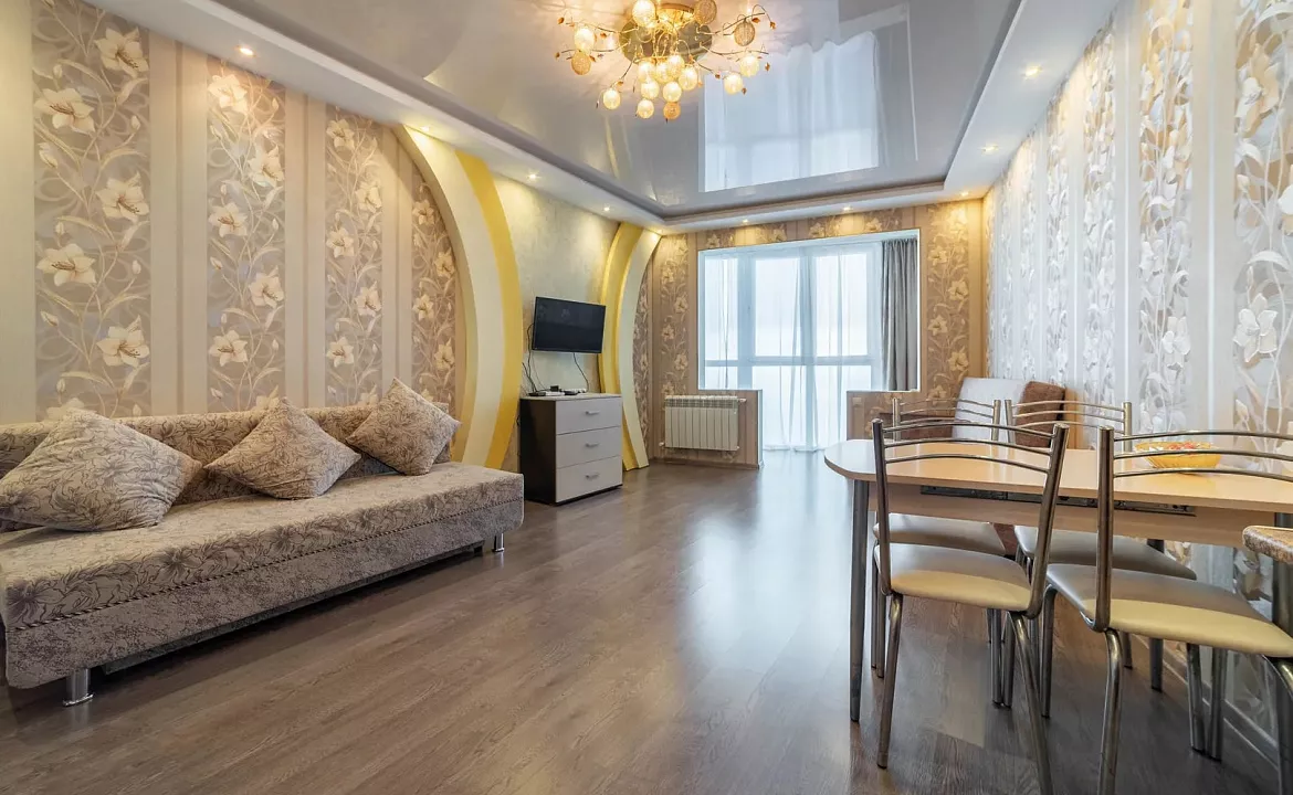 ЖК Атаман с витражными окнами и видом на море. Квартира в многоквартирном доме Deluxe apartment ЖК Атаман с видом на море. Сочи