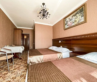 Полулюкс 3-х местный (с балконом). Anzhelina Family Hotel. Полулюкс 3-х местный (с балконом). Anzhelina Family Hotel.