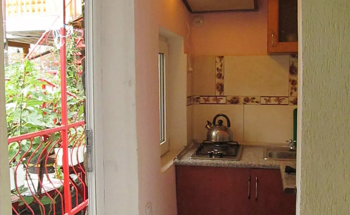 Трехместный номер стандарт с кухней. Гостевой дом "У Леопольдовича". Малореченское